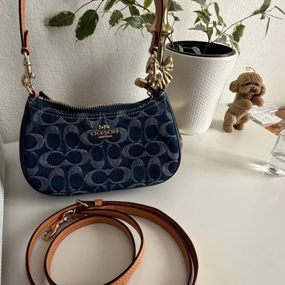 Coach Teri Mini Crossbody Bag In Signature Denim Crossbody